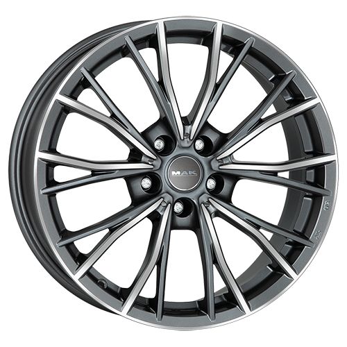 MAK MARK gun metal mirror face 9.0Jx18 5x112 ET40