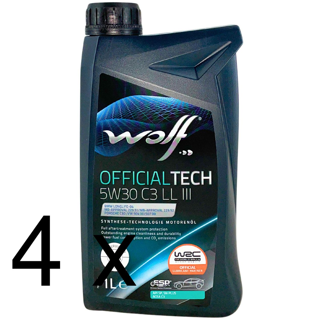 Wolf OfficialTech 5W-30 C3 LL III 4x1 Liter