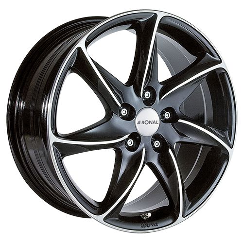 RONAL RONAL R51-5 TREND jetblack-frontkopiert 7.0Jx16 5x110 ET35