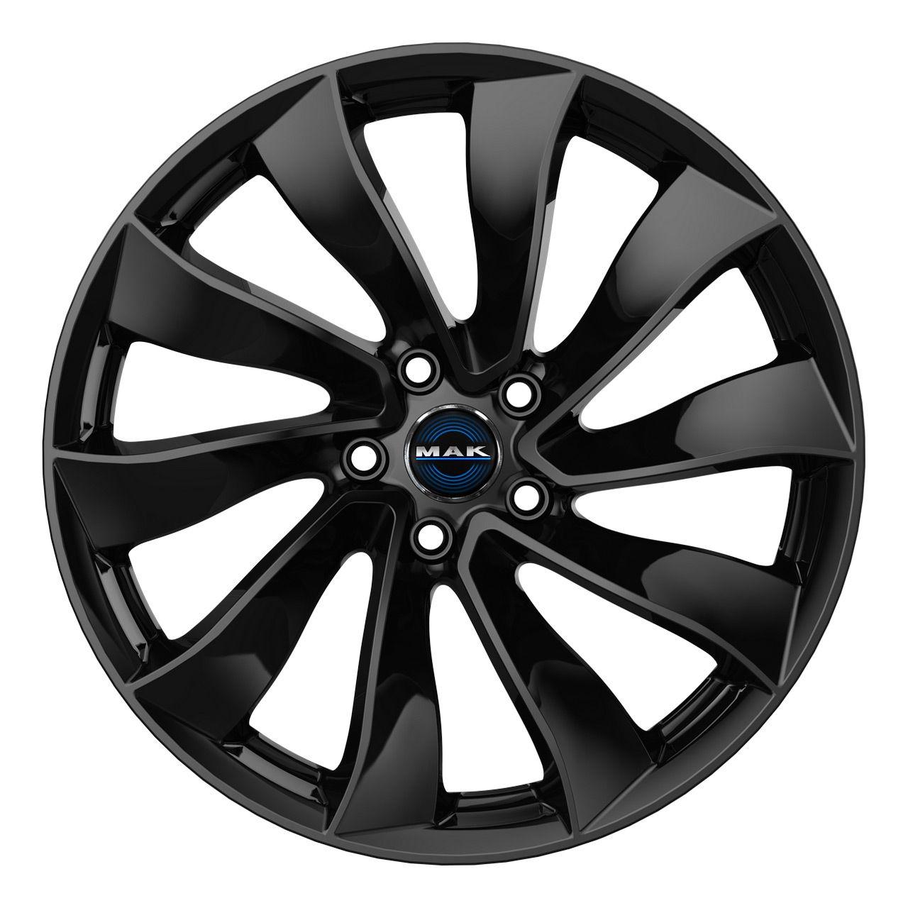 MAK SOLAR gloss black 9.5Jx20 5x114.3 ET45
