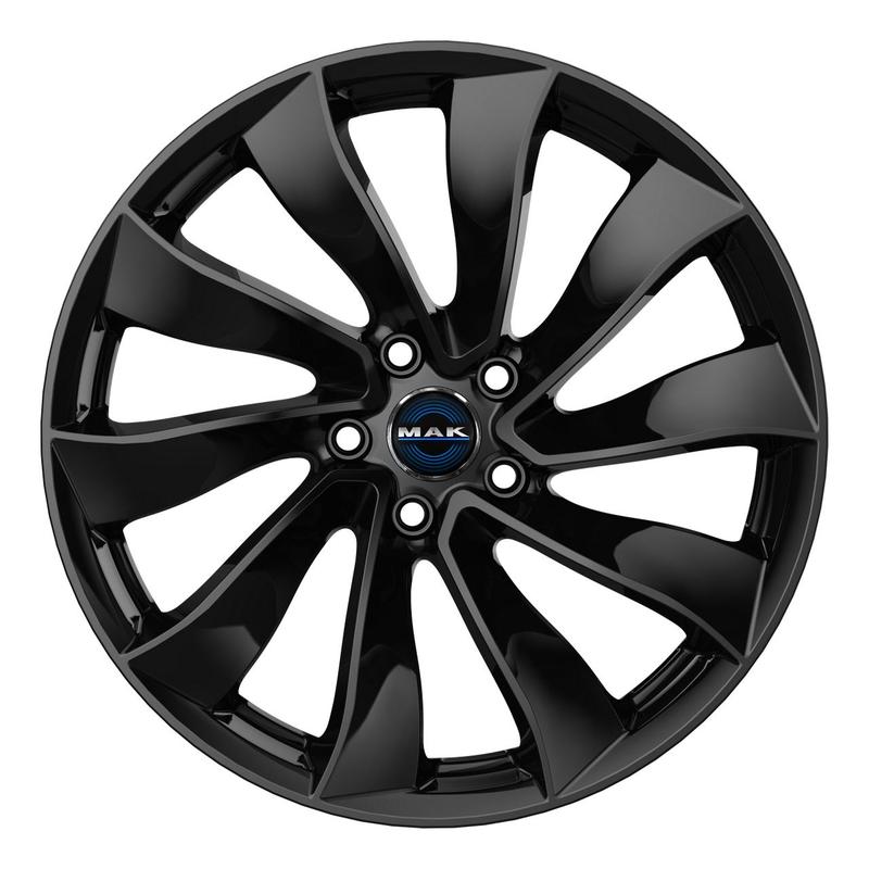 MAK SOLAR gloss black 8.5Jx18 5x114 ET38