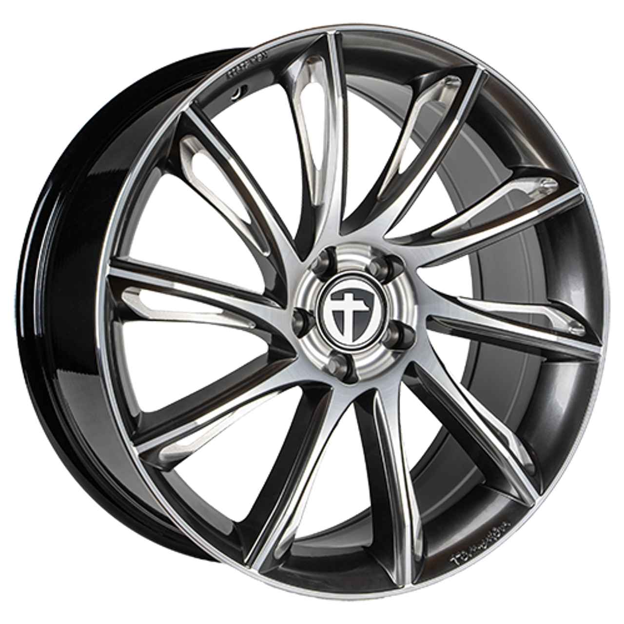 TOMASON TN24 dark hyper black CC polished 8.5Jx20 5x114.3 ET40