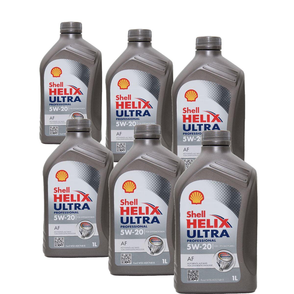Shell Helix Ultra Professional AF 5W-20 6x1 Liter