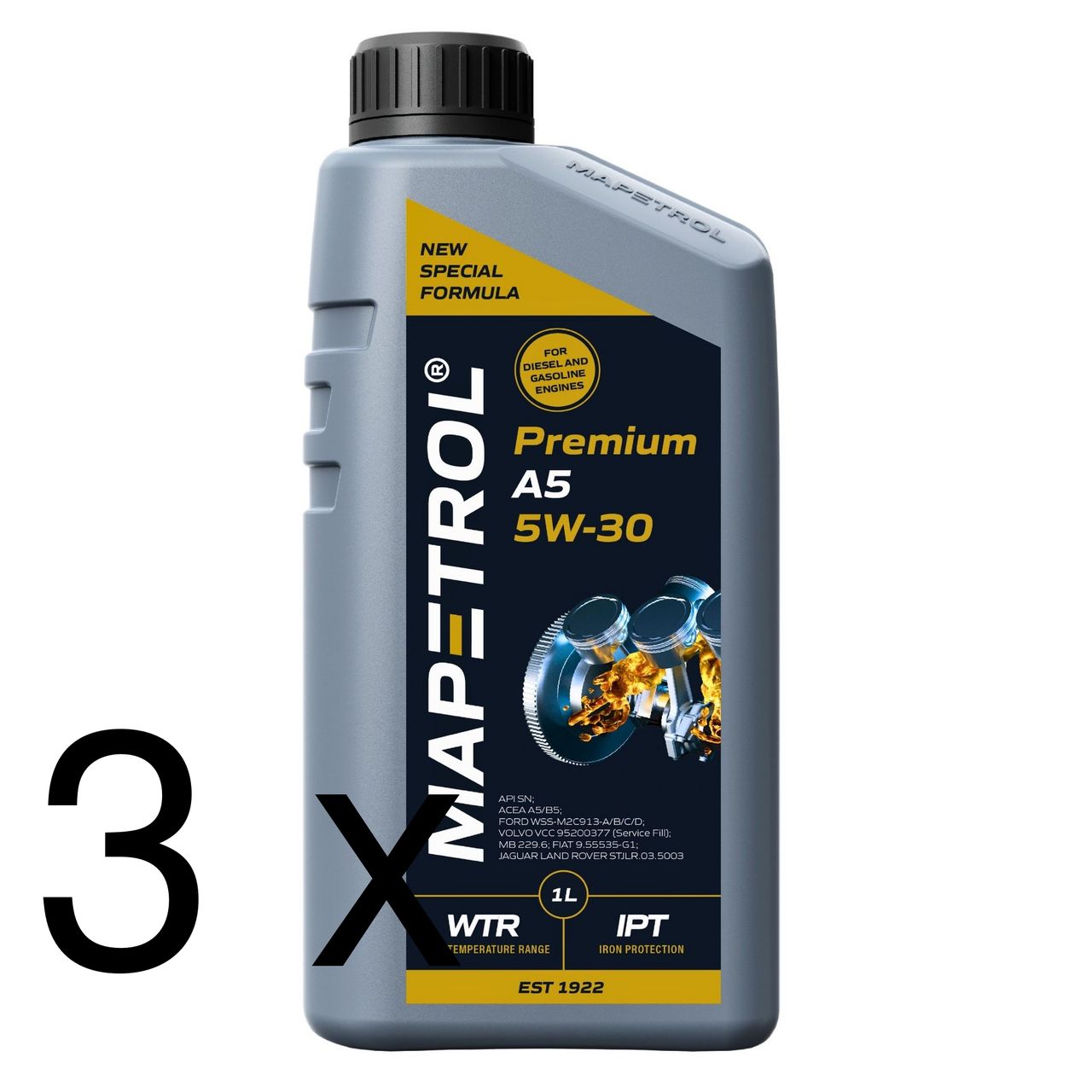 Mapetrol Premium A5 5W-30 3x1 Liter