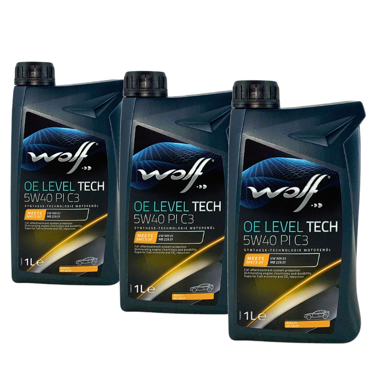 Wolf OE LevelTech 5W-40 PI C3 3x1 Liter