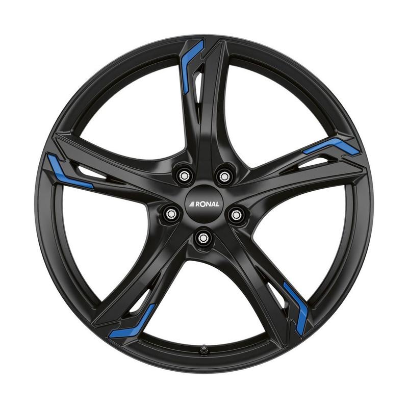 RONAL RONAL R62 BLUE jetblack 7.5Jx17 5x108 ET45