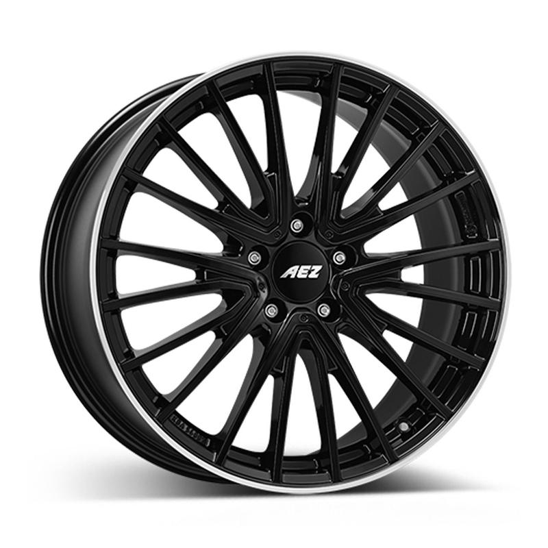 AEZ BERLIN BLACK black polished lip 7.5Jx18 5x112 ET40