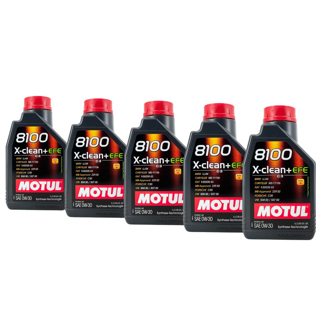 Motul 8100 X-Clean + EFE 0W-30 5x1 Liter