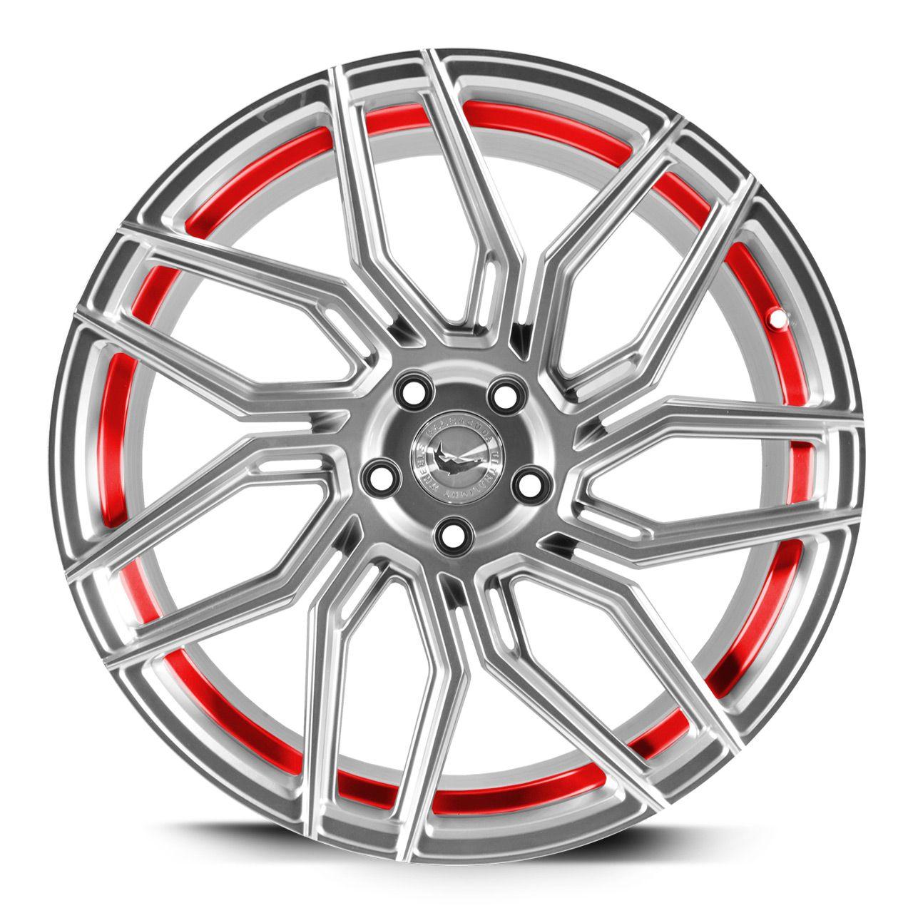 BARRACUDA DRAGOON Silver undercut Trimline red 9.0Jx19 5x112 ET40