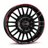 BORBET DESIGN CW3 black glossy red ring 7.5Jx18 5x130 ET53
