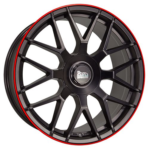 MAM WHEELS MAM GT1 matt black lip red 8.5Jx19 5x100 ET45