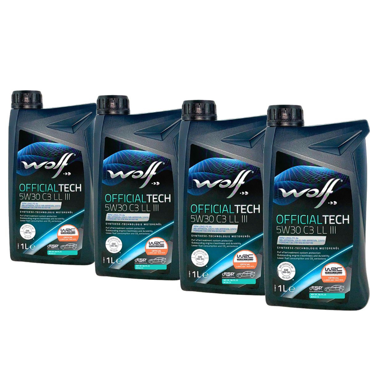 Wolf OfficialTech 5W-30 C3 LL III 4x1 Liter