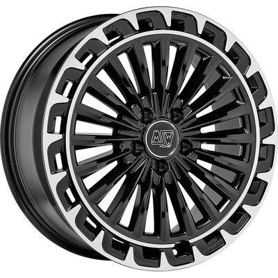 MSW (OZ) MSW 32 gloss black polished lip 8.0Jx19 5x112 ET34