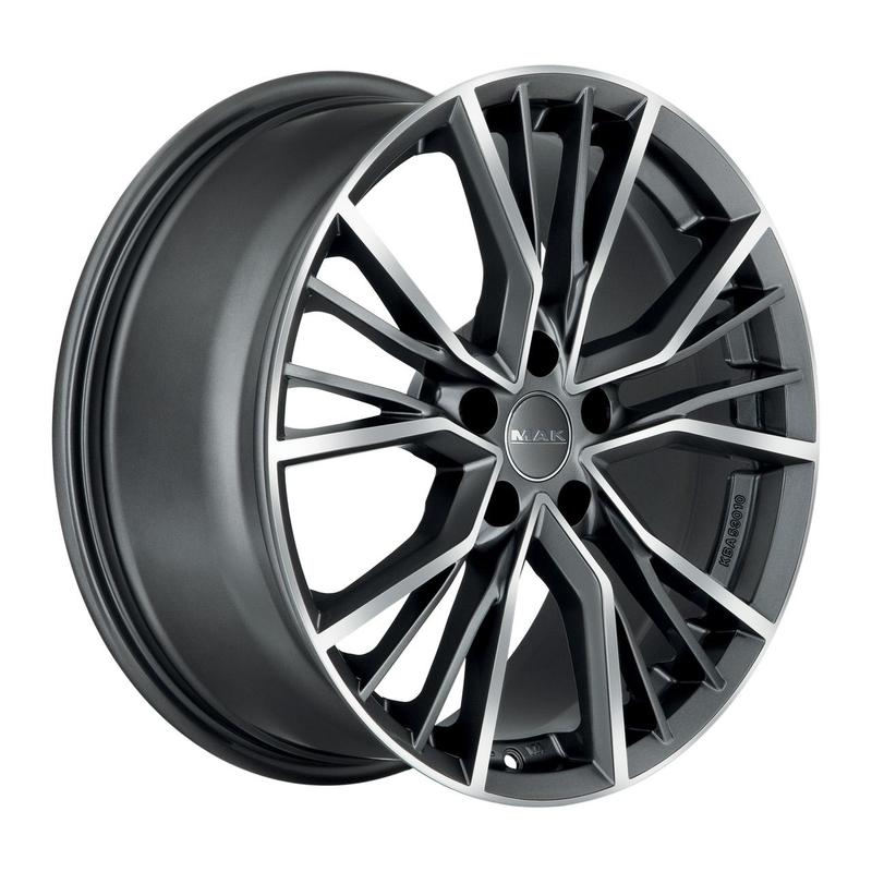 MAK UNION gun metal mirror face 7.0Jx17 5x100 ET48
