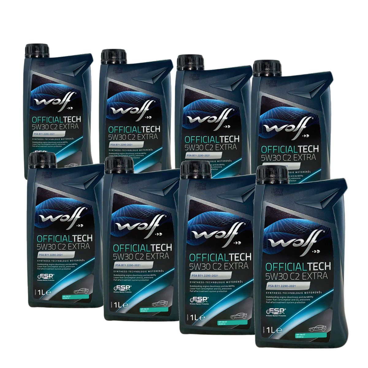 Wolf OfficialTech 5W-30 C2 Extra 8x1 Liter