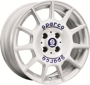 SPARCO SPARCO TERRA white + blue lettering 7.0Jx16 4x100 ET37 SPARCO SPARCO TERRA white + blue lettering 7.0Jx16 4x100 ET37
