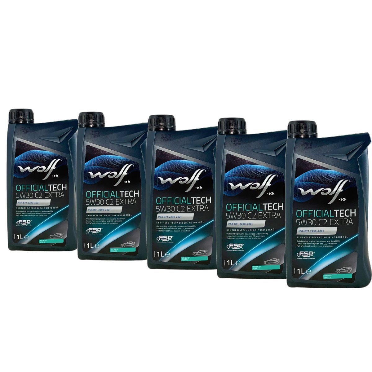 Wolf OfficialTech 5W-30 C2 Extra 5x1 Liter