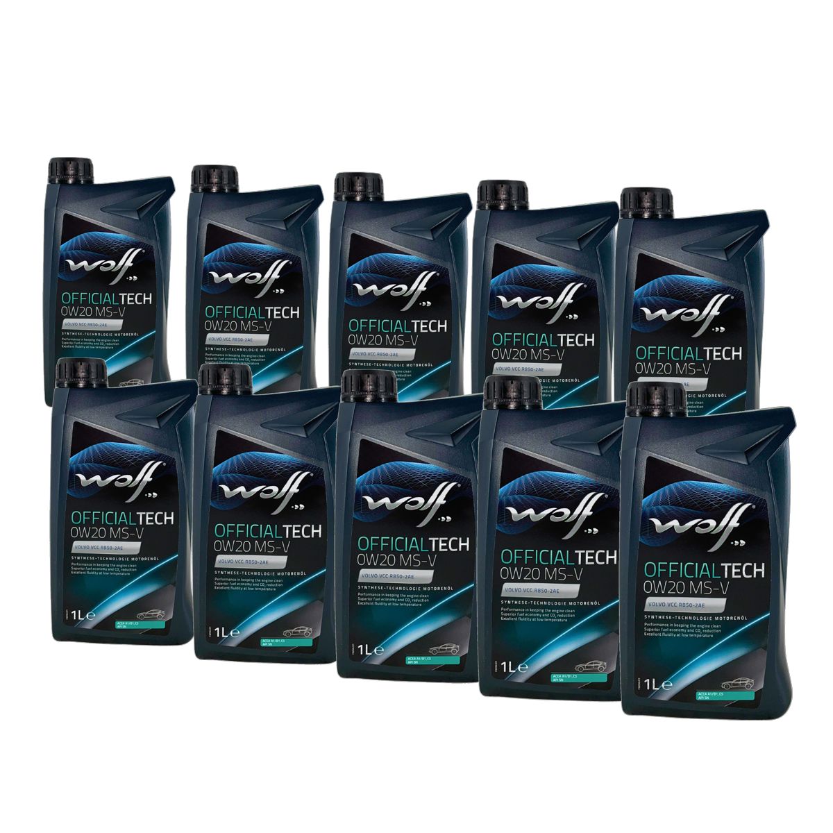 Wolf OfficialTech 0W-20 MS-V 10x1 Liter