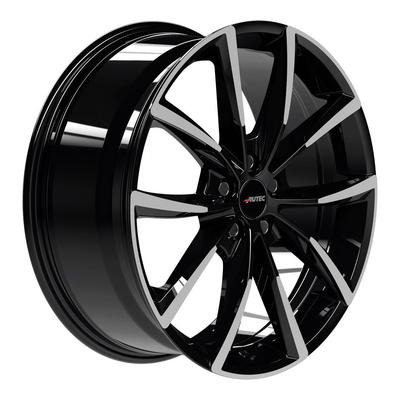 AUTEC TYP AS - ASTANA schwarz poliert 8.0Jx19 5x108 ET55