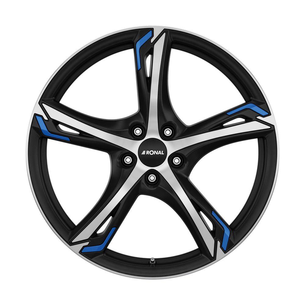 RONAL RONAL R62 BLUE jetblack-matt-frontkopiert 7.5Jx17 5x114.3 ET50