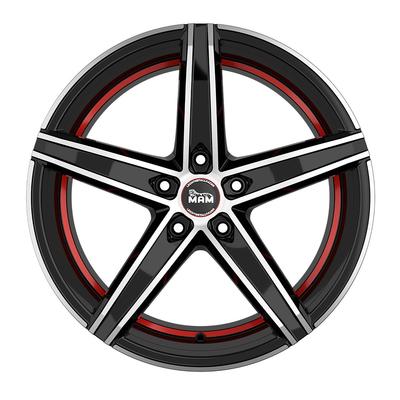 MAM WHEELS MAM OX-18 black front polished red inside 8.5Jx19 5x120 ET35
