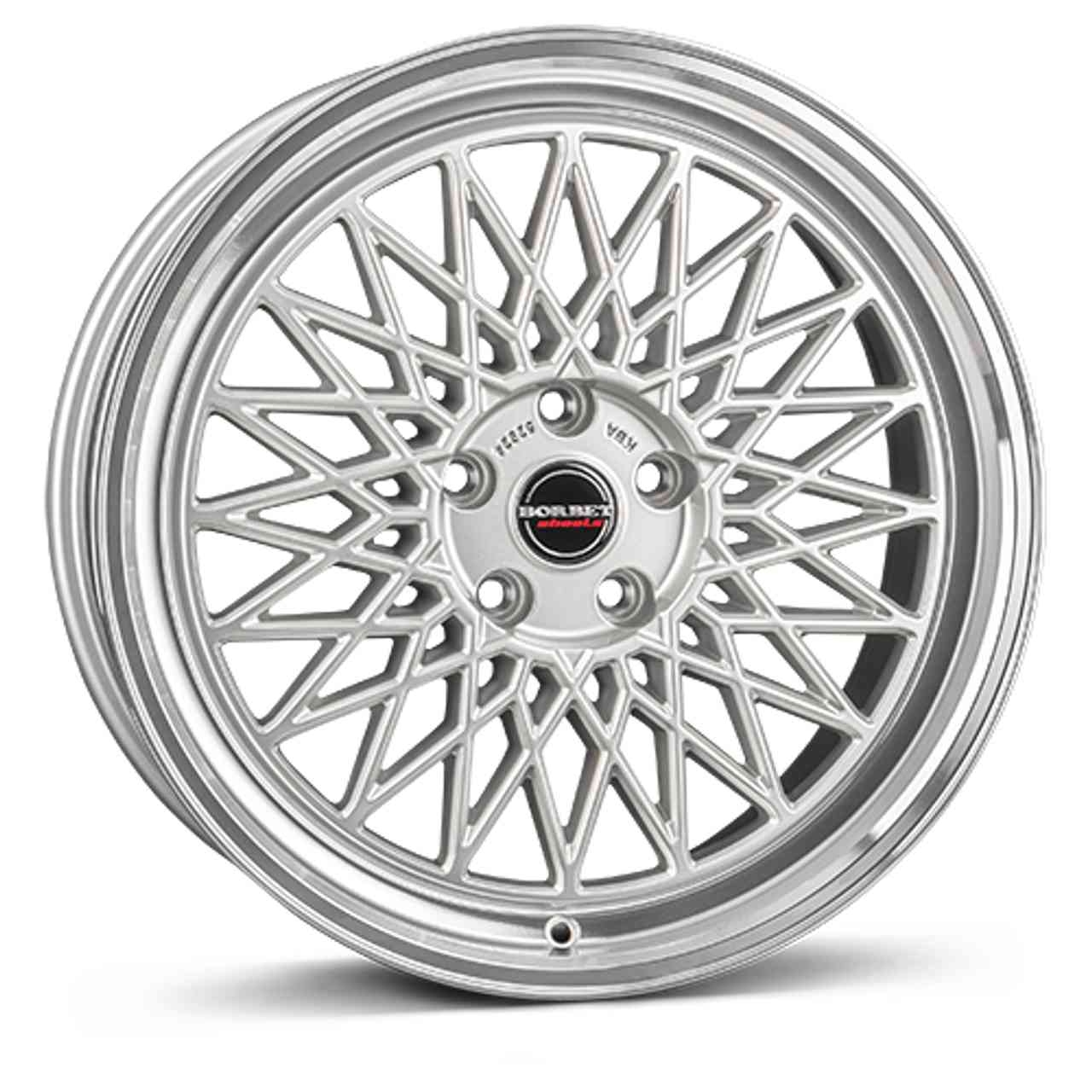 BORBET DESIGN B silver rim polished 7.0Jx17 4x108 ET38