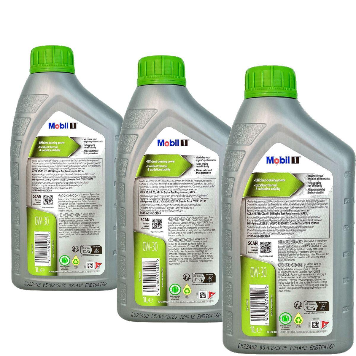 Mobil 1 ESP LV 0W-30 3x1 Liter