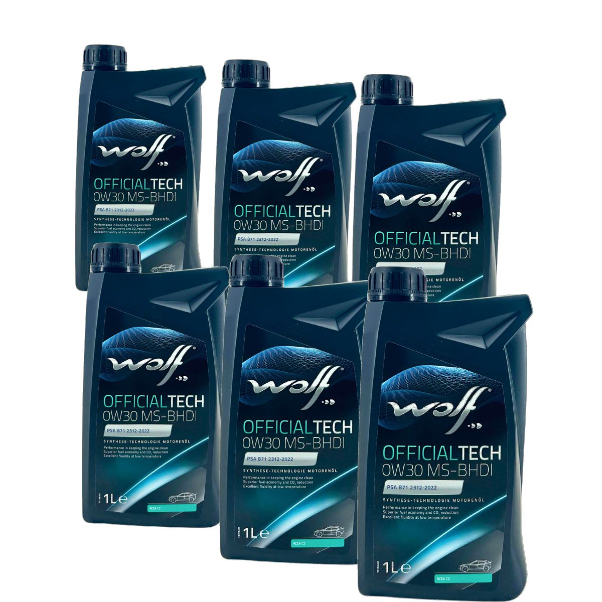 Wolf OfficialTech 0W-30 MS-BHDI 6x1 Liter