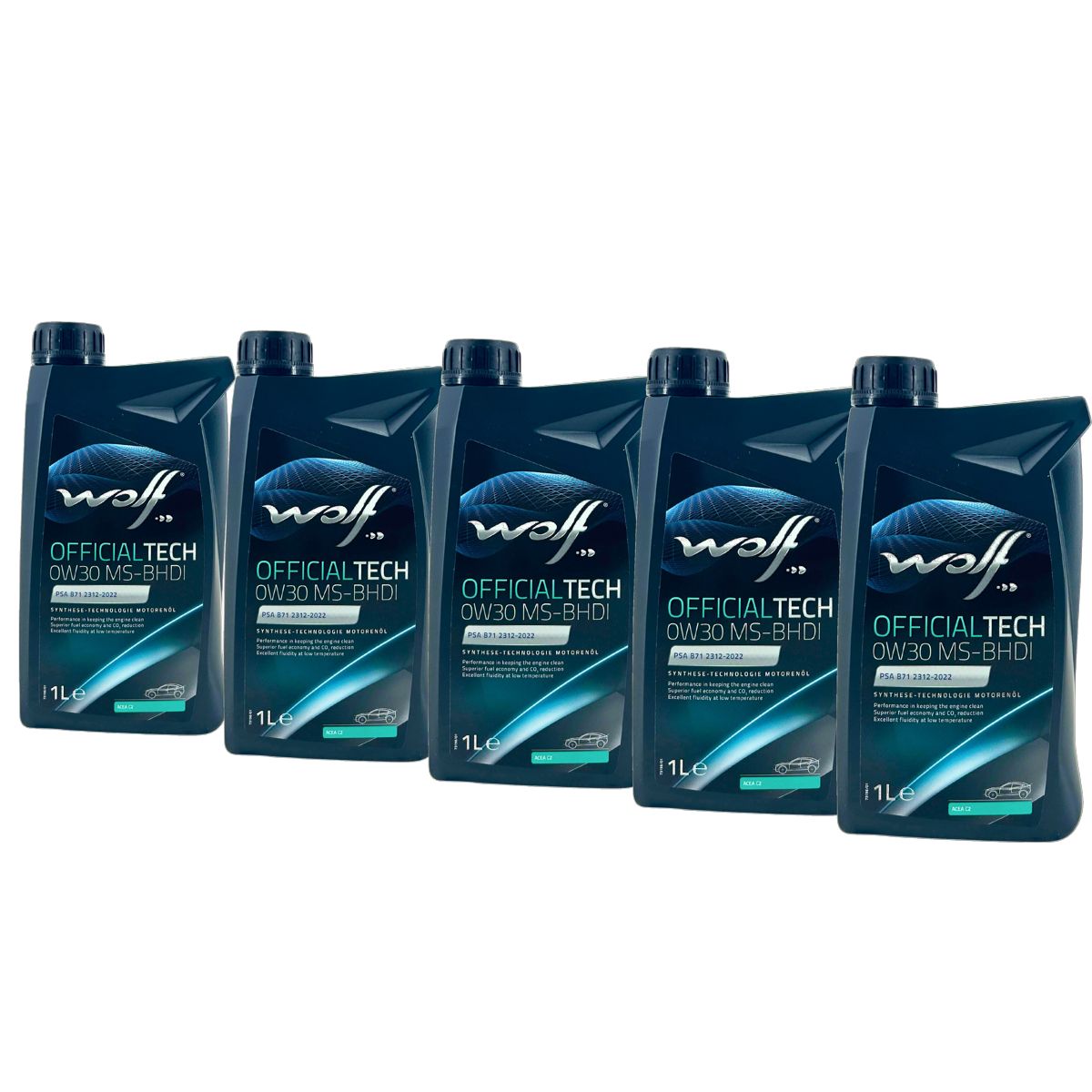 Wolf OfficialTech 0W-30 MS-BHDI 5x1 Liter