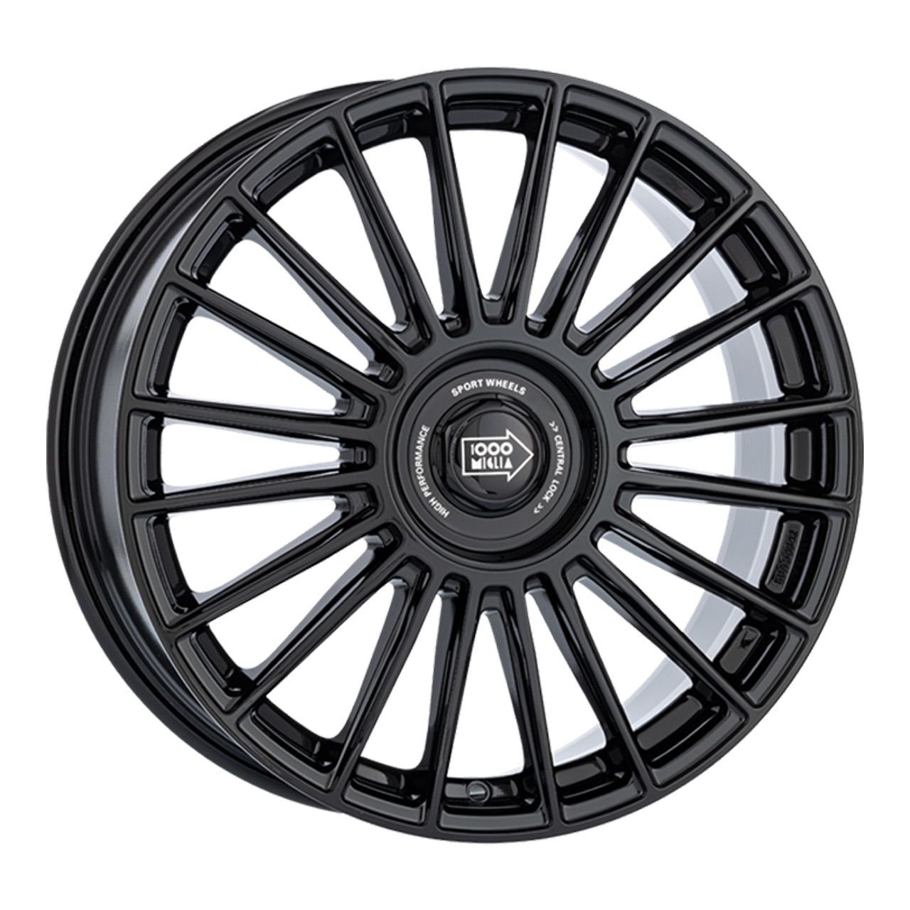 1000 MIGLIA MM1022 gloss black 8.5Jx20 5x110 ET30