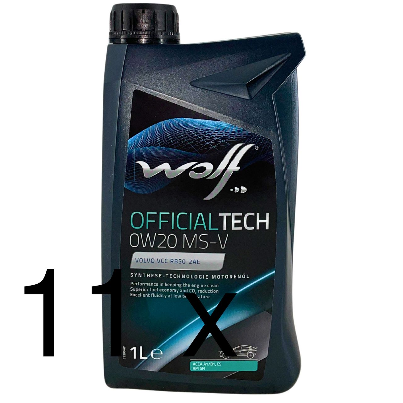 Wolf OfficialTech 0W-20 MS-V 11x1 Liter