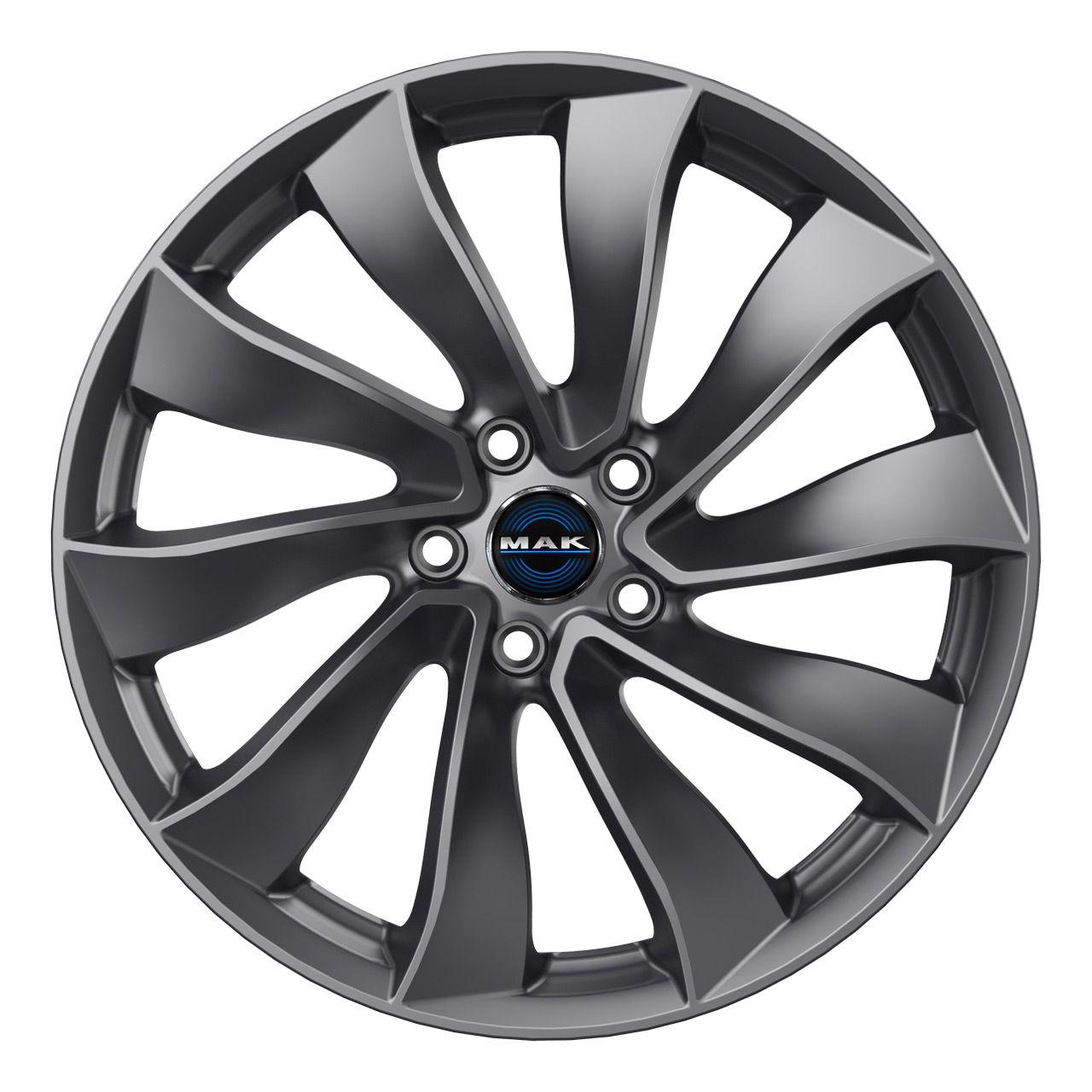 MAK SOLAR gloss gun metallic 9.5Jx20 5x114.3 ET45