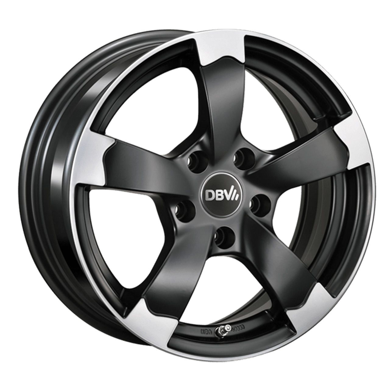 DBV TORINO II schwarzmatt poliert 7.0Jx16 5x100 ET38
