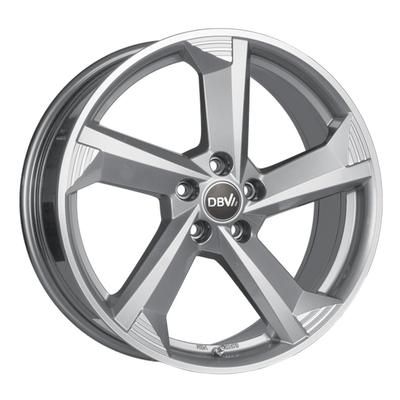 DBV TORINO III hyper silber front poliert 8.5Jx20 5x108 ET49