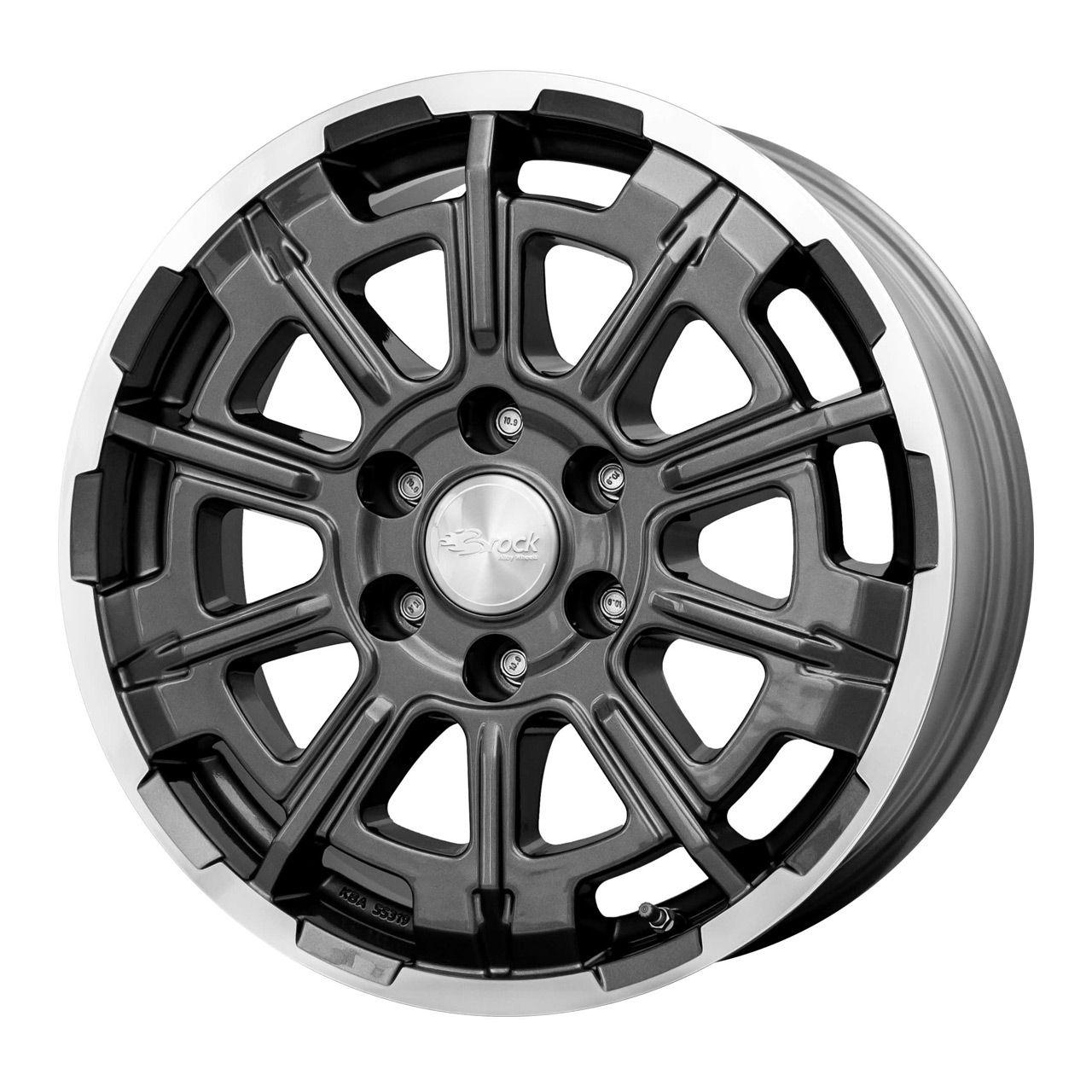BROCK B45-6L himalaya grey voll-poliert (hgvp) 7.0Jx17 6x120 ET45