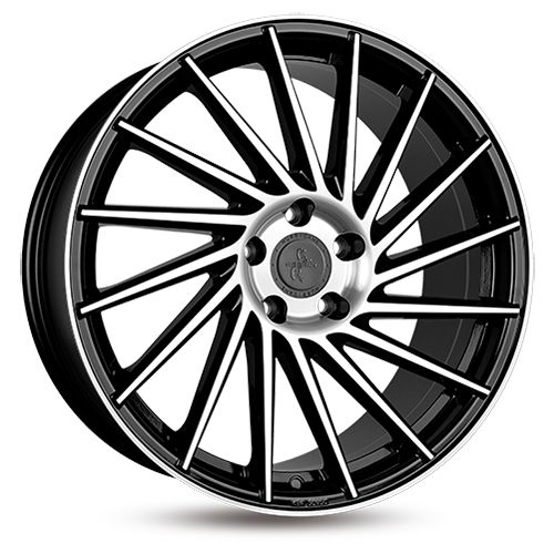 KESKIN WHEELS KT17 HURRICANE black front polished 9.0Jx20 5x112 ET30