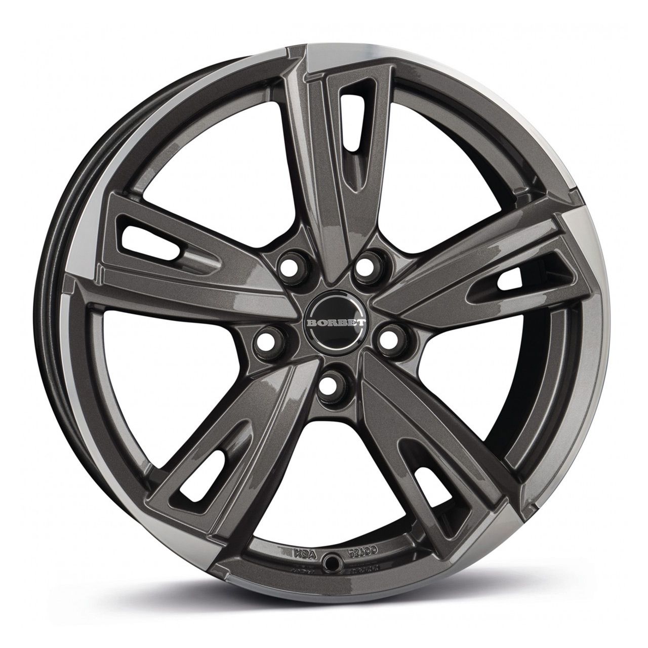 BORBET DESIGN BU1 mistral anthracite glossy polished 7.5Jx17 5x114.3 ET50