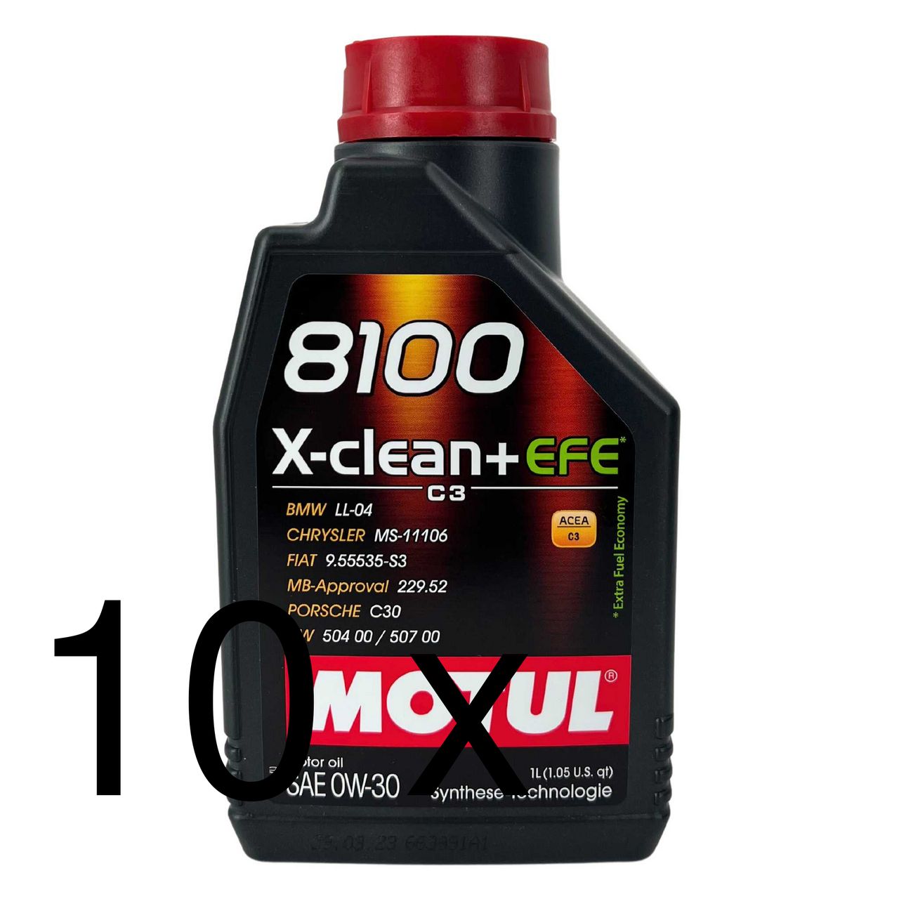 Motul 8100 X-Clean + EFE 0W-30 10x1 Liter