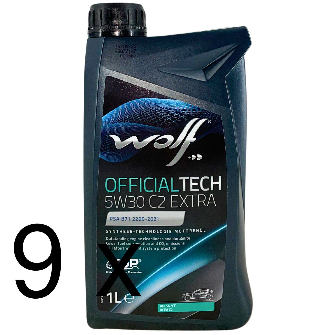 Wolf OfficialTech 5W-30 C2 Extra 9x1 Liter
