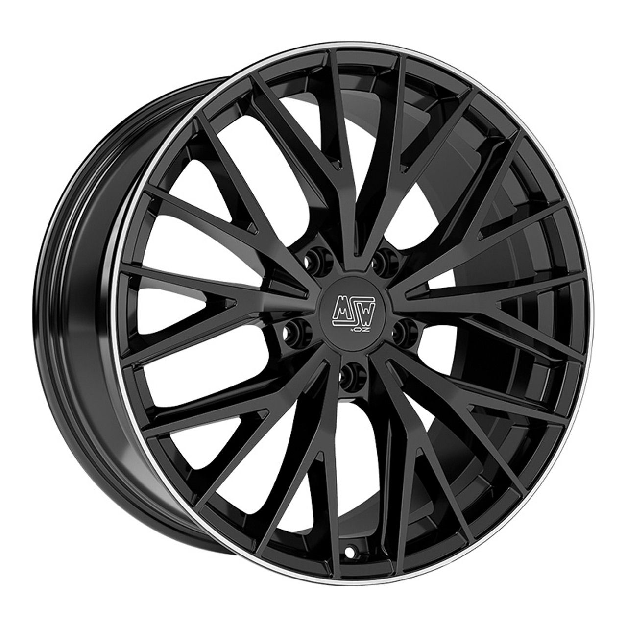 MSW (OZ) MSW 44 gloss black polished lip 9.0Jx20 5x112 ET26