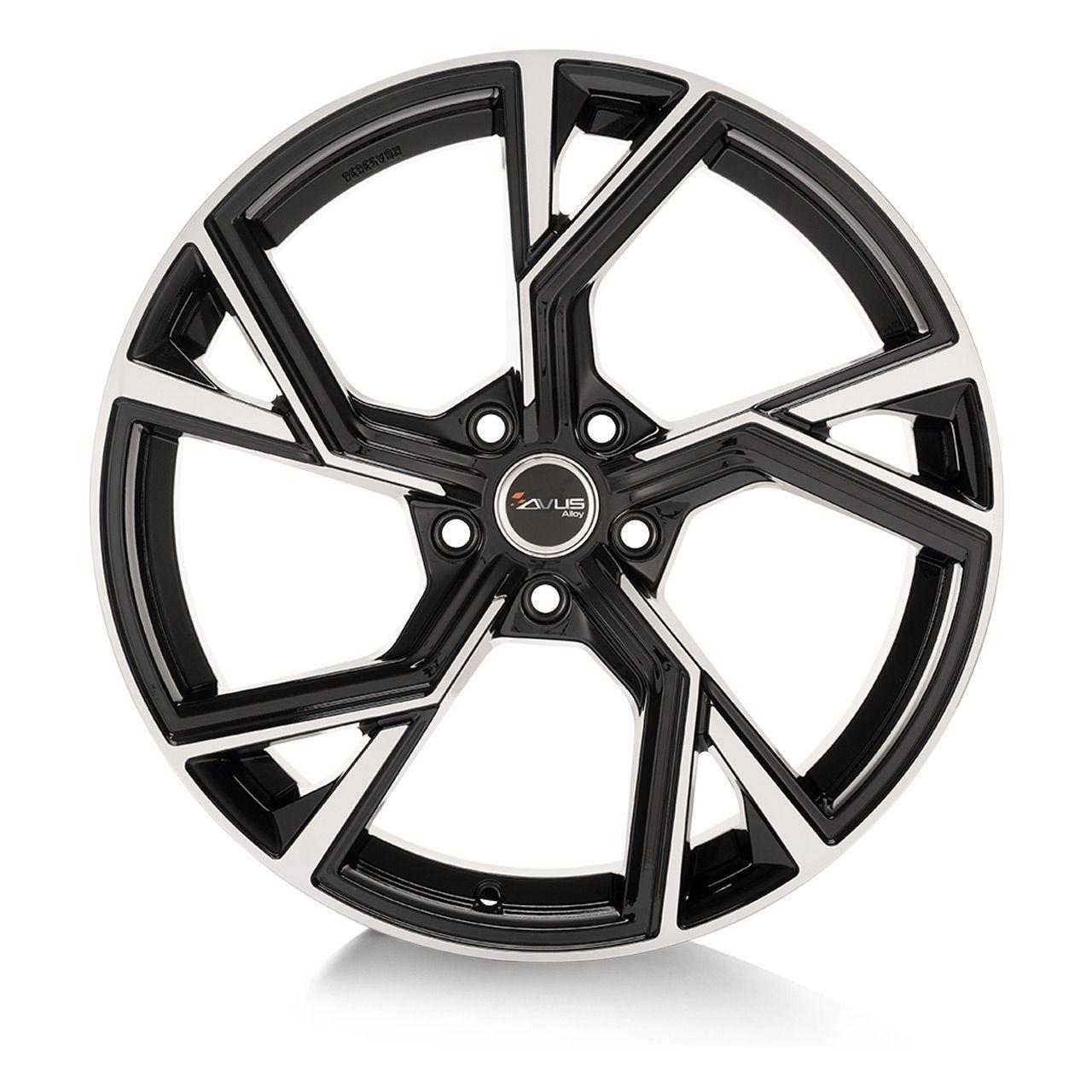 AVUS RACING AF20 black polished 8.0Jx18 5x112 ET28