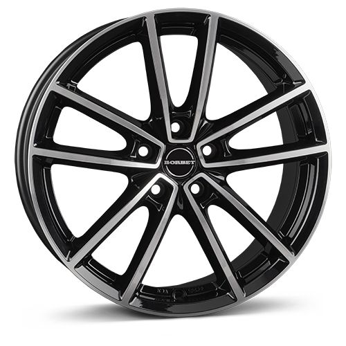 BORBET DESIGN W black polished glossy 7.0Jx17 5x112 ET43