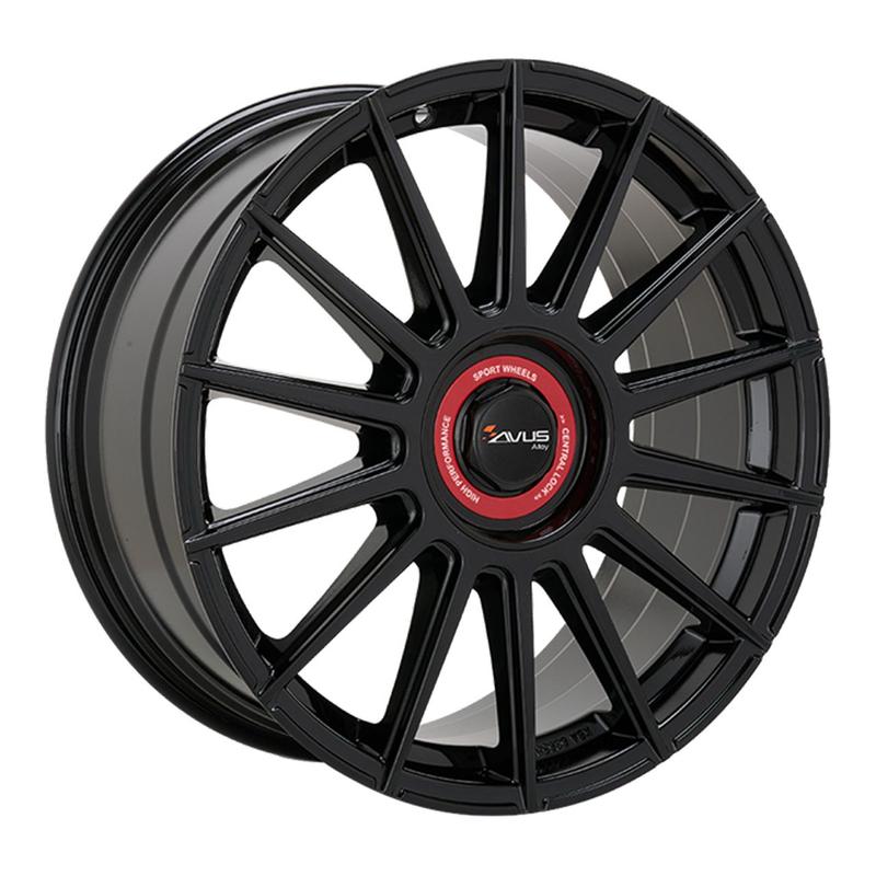 AVUS RACING AC-M09 black cap rosso 8.5Jx19 5x112/120 ET30
