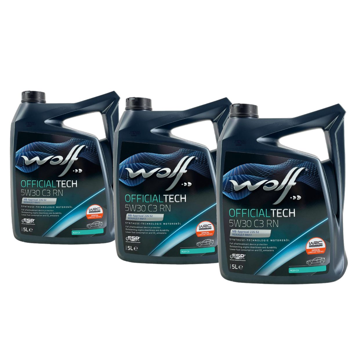 Wolf OfficialTech 5W-30 C3 RN 3x5 Liter