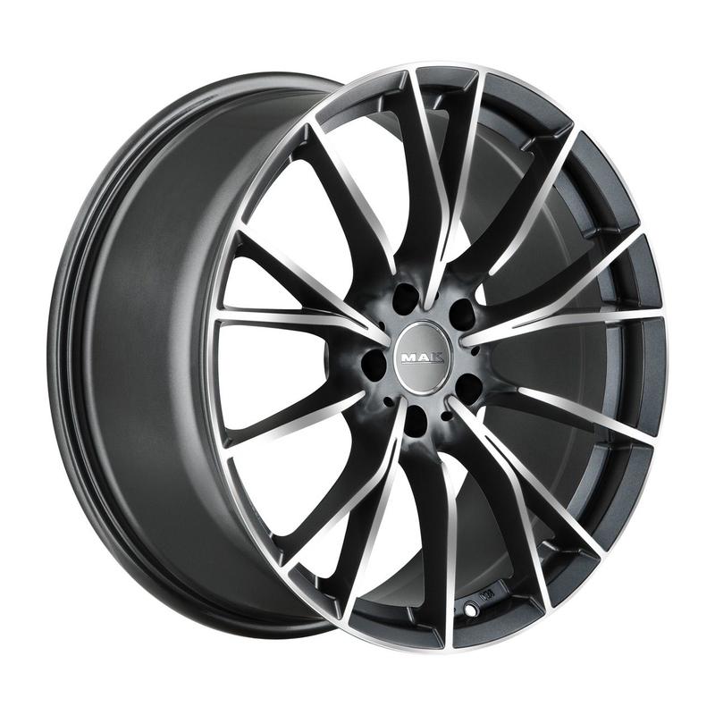 MAK FABRIK gun metal mirror face 8.0Jx20 5x120 ET30