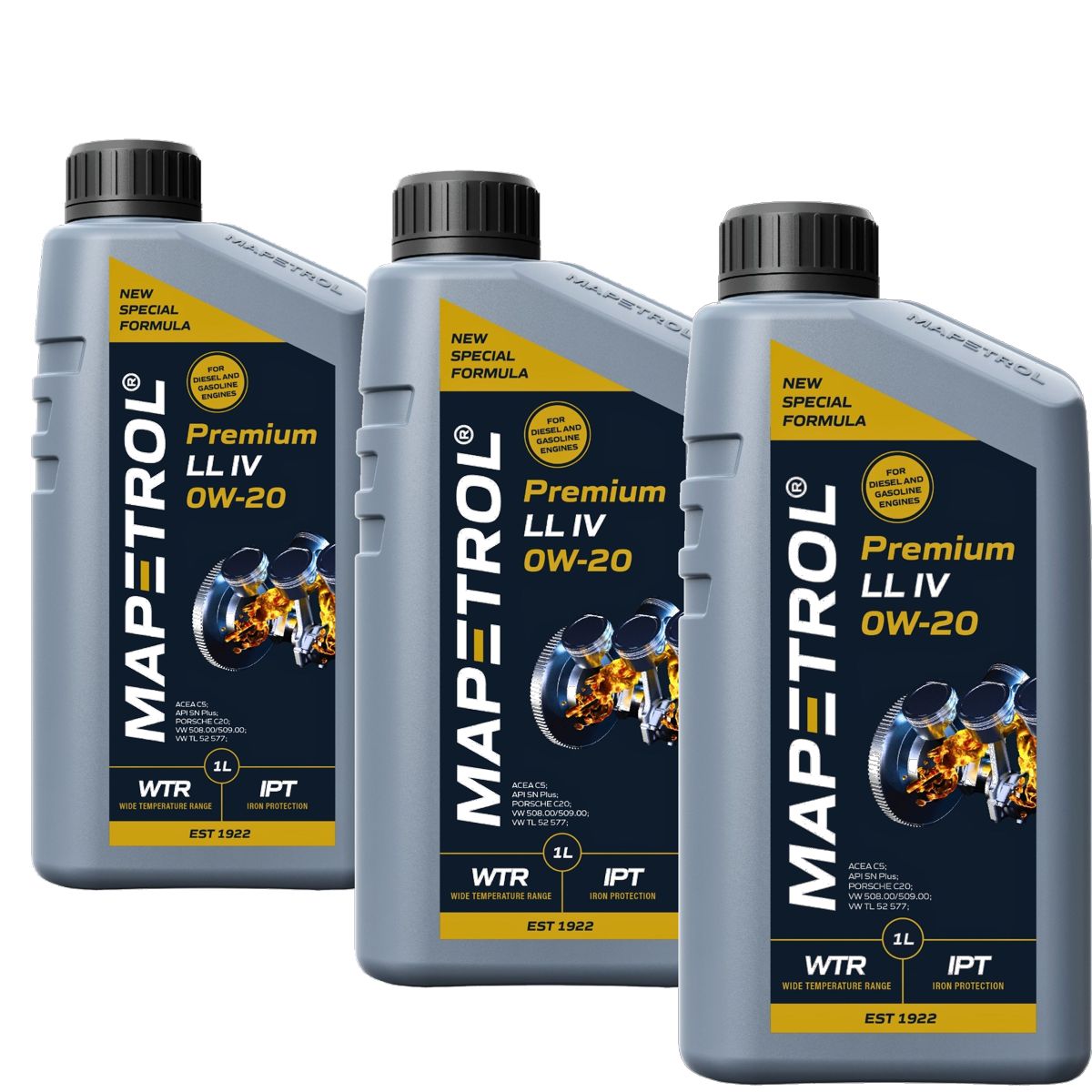 Mapetrol Premium LL IV 0W-20 3x1 Liter