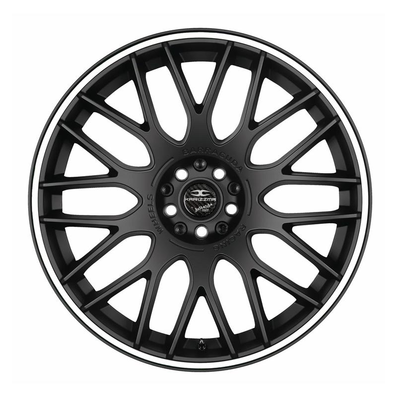 BARRACUDA KARIZZMA mattblack puresports color trim weiss 8.5Jx19 5x112 ET45