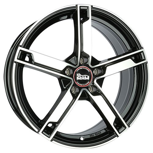 MAM WHEELS MAM W4 black front polished 7.0Jx17 4x108 ET35