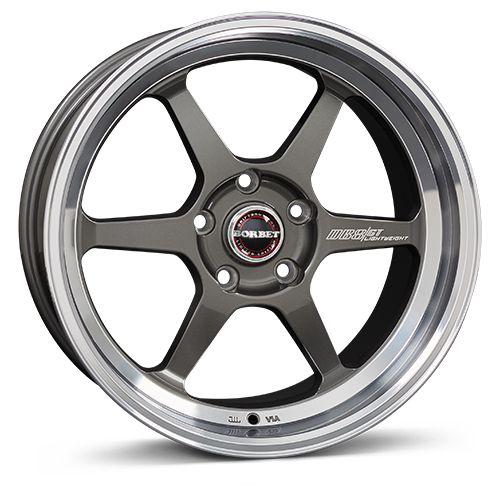 BORBET DESIGN DB8/GT graphite rim polished 8.5Jx18 5x100 ET30