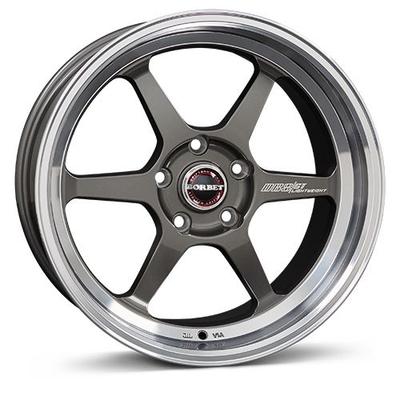 BORBET DESIGN DB8/GT graphite rim polished 8.5Jx18 5x100 ET30